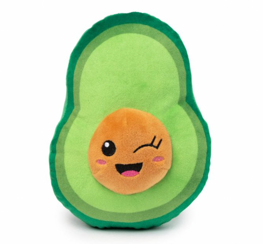 Winky Avocado Plush Dog Toy